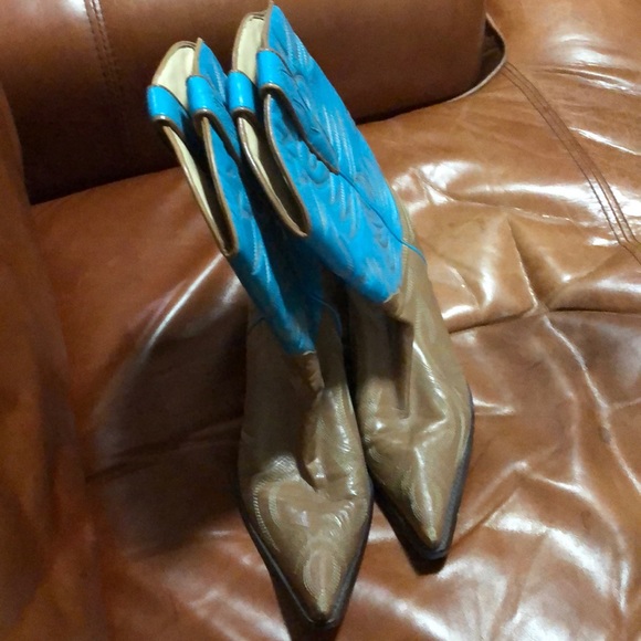 Gorgeous Teal Vintage Guess Marciano Boots - Picture 1 of 4